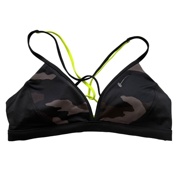 NWOT Athleta Freestyle Camo Triangle Bikini Swimsuit Top Swim Neutral - Picture 4 of 7